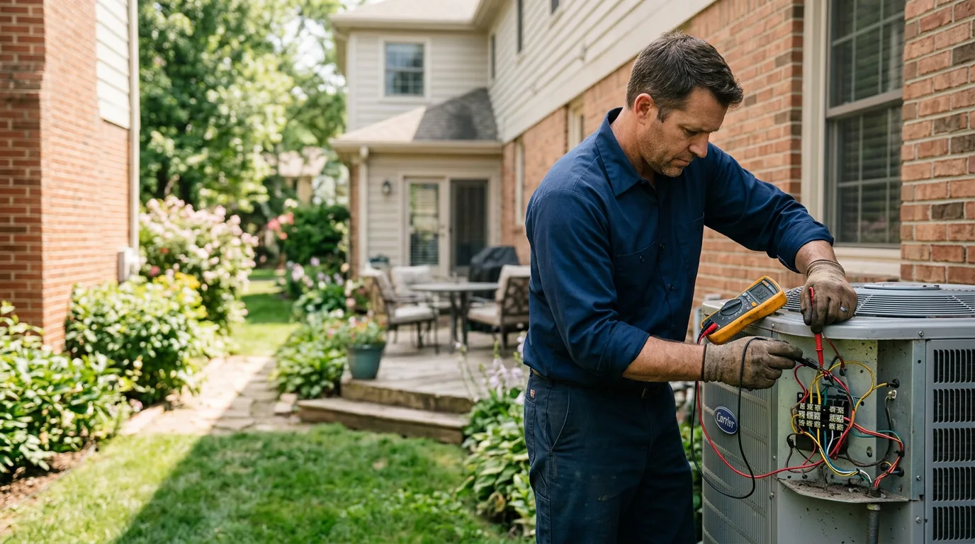 HVAC technician working near Upper Tract, WV